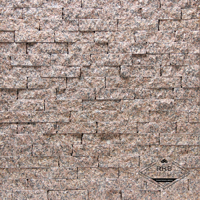 Фасадный камень Полоса - Гранит Жельтау Красный в Липецке